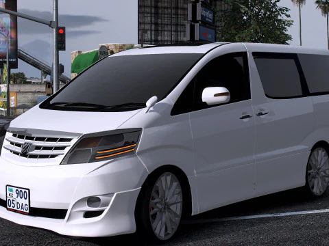 Toyota Alphard V2008 Modello 3D