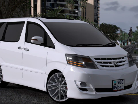 Toyota Alphard V 2008 3D Model