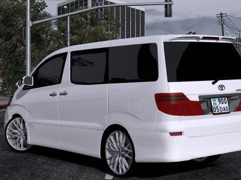 Toyota Alphard V 2008 Modello 3D