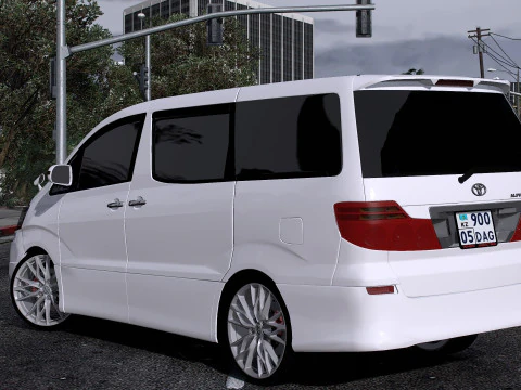 Toyota Alphard V 2008 3D Model