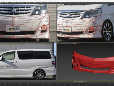 Toyota Alphard V 2008 3D Model