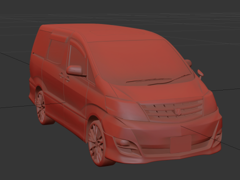 Toyota Alphard V 2008 Modello 3D