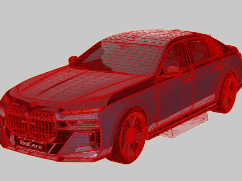 Bmv 7 Series 760i Renegade 2024 3D Model