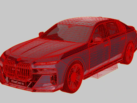 Bmv 7 Series 760i Renegade 2024 3D Model