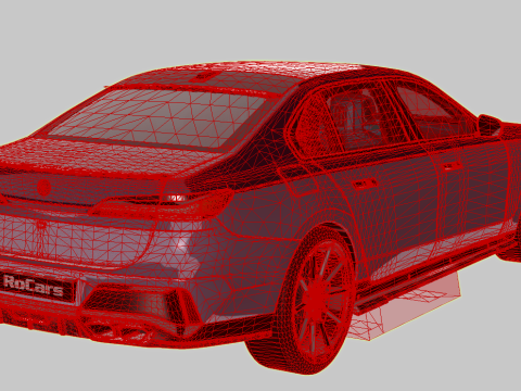 Bmv 7 Series 760i Renegade 2024 3D Model