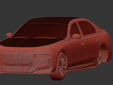Bmv 7 Series 760i Renegade 2024 3D Model