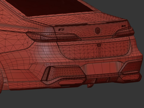 Bmv 7 Series 760i Renegade 2024 3D Model