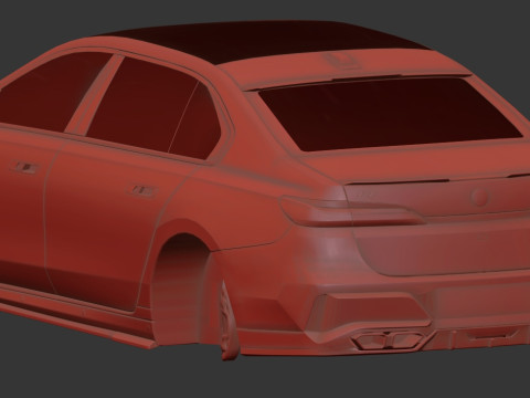Bmv 7 Series 760i Renegade 2024 3D Model