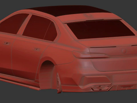 Bmv 7 Series 760i Renegade 2024 3D Model