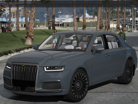 Aurus Senat S600 Sedan Facelift 2024 3D Model