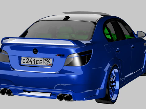 BMV M5 E60 HAMANN 2008 3D Model