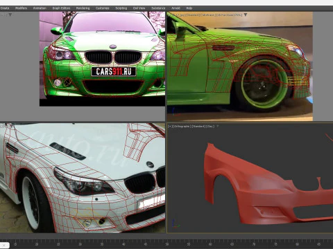 BMV M5 E60 HAMANN 2008 3D Model
