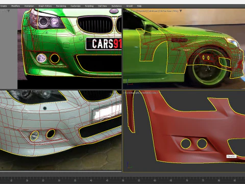 BMV M5 E60 HAMANN 2008 3D Model