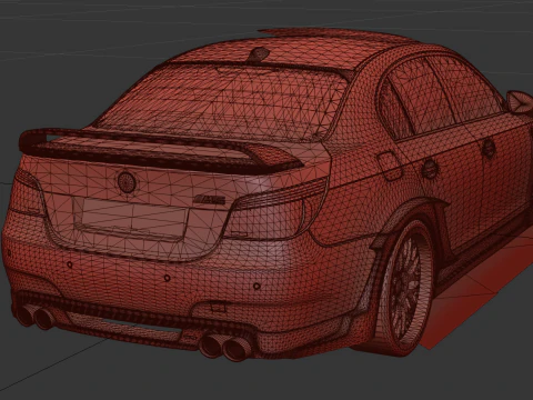 BMV M5 E60 HAMANN 2008 3D Model