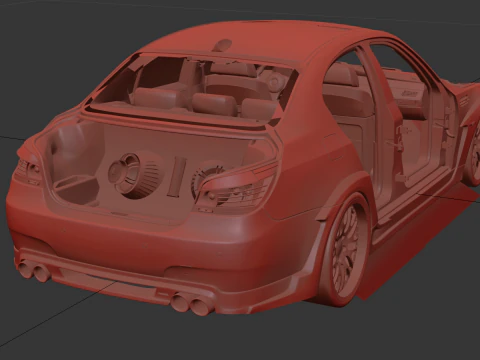 BMV M5 E60 HAMANN 2008 3D Model
