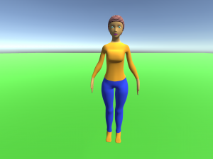 Femal Characater MeMe 3D Model