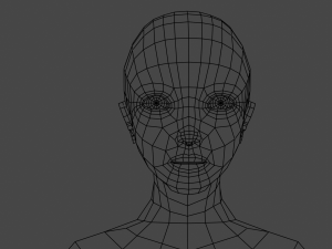 Femal Characater MeMe 3D Model