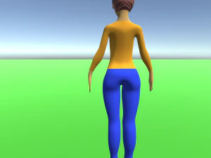 Femal Characater MeMe 3D Model