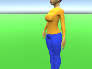 Femal Characater MeMe 3D Model