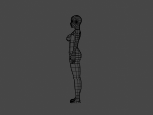 Femal Characater MeMe 3D Model