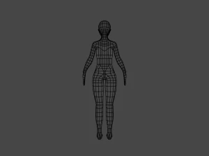 Femal Characater MeMe 3D Model