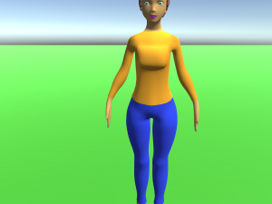 Femal Characater MeMe 3D Model