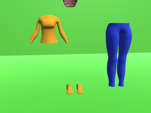 Femal Characater MeMe 3D Model