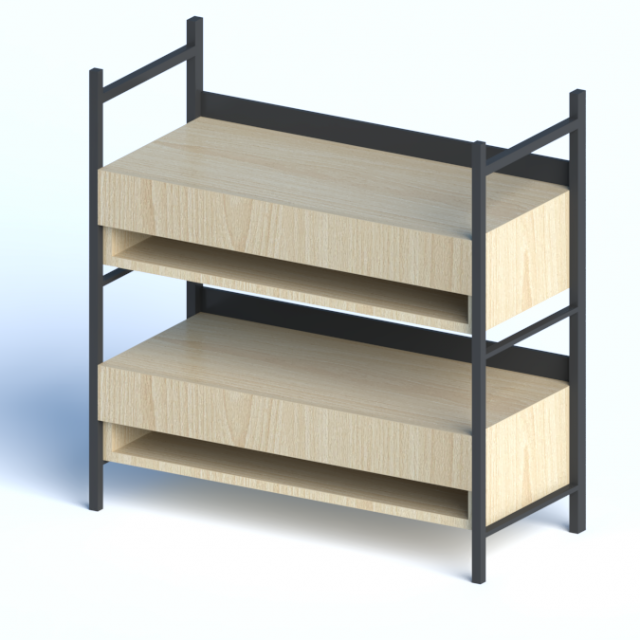 01Shoe Rack 3D 모델 .c4d .max .obj .3ds .fbx .stl .blend 