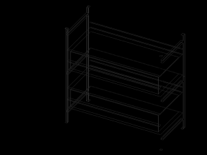 01Shoe Rack 3D 모델