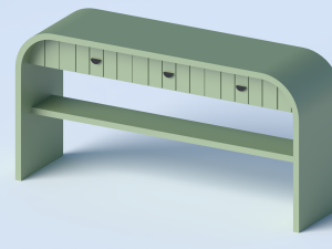 01Console Table 3Dモデル
