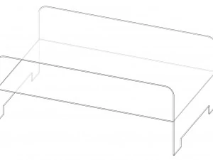 Glass Coffee Table 3D Model