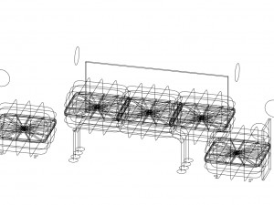 Set sofa 3D Модель