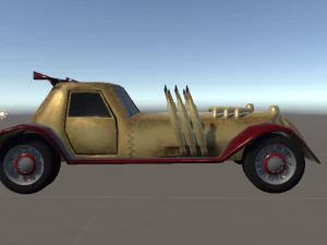 Hotroad Steampunk 3D Model