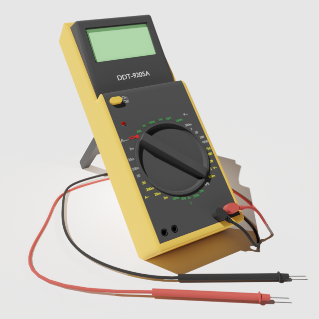 Multimeter Modello 3D .c4d .max .obj .3ds .fbx .stl .blend