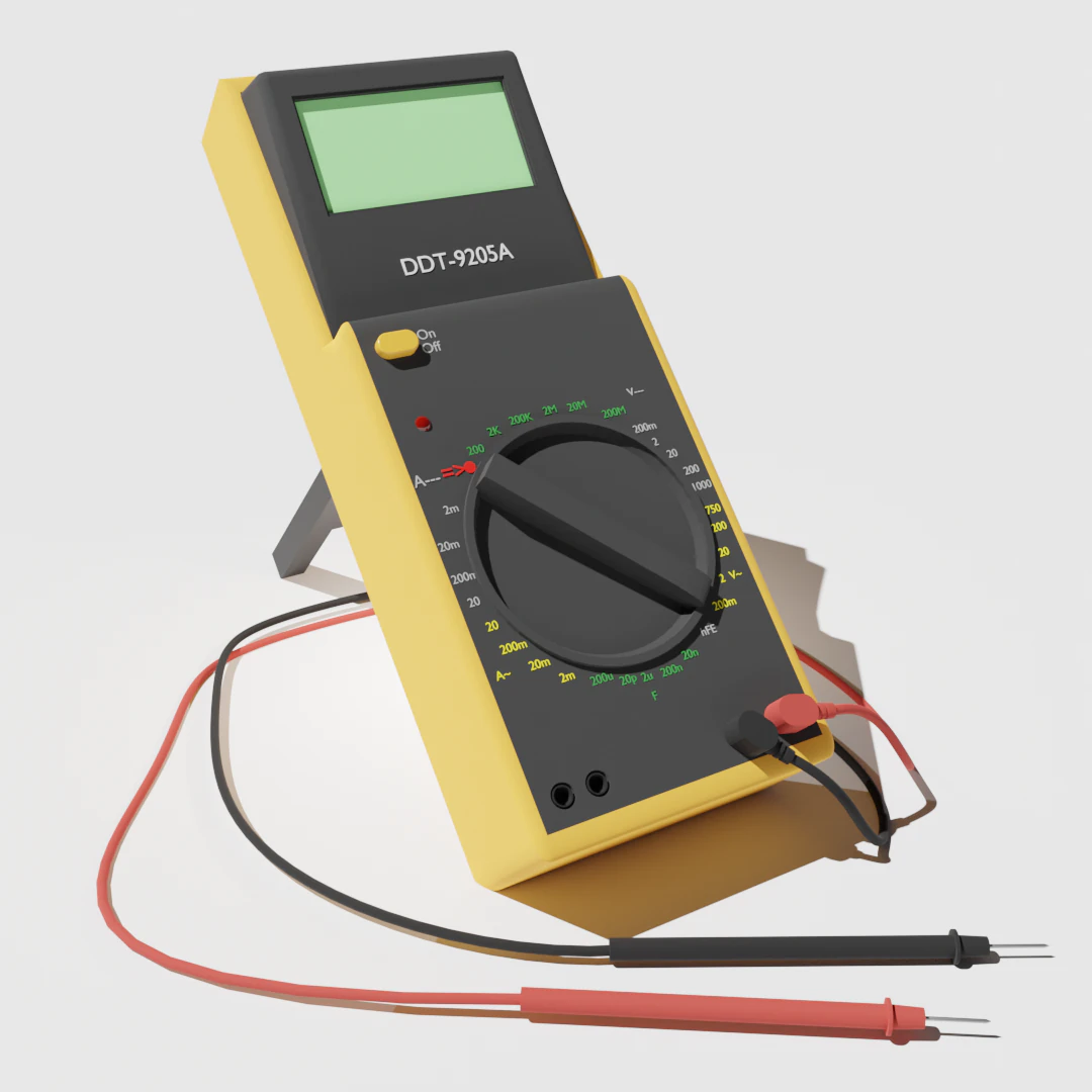 Multimeter 3D Model .c4d .max .obj .3ds .fbx .stl .blend 