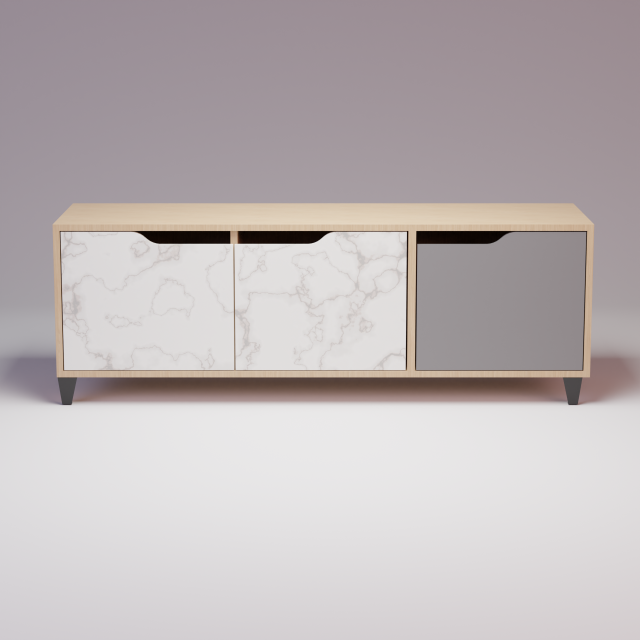 Bedside table 3D Model .c4d .max .obj .3ds .fbx .stl .blend 
