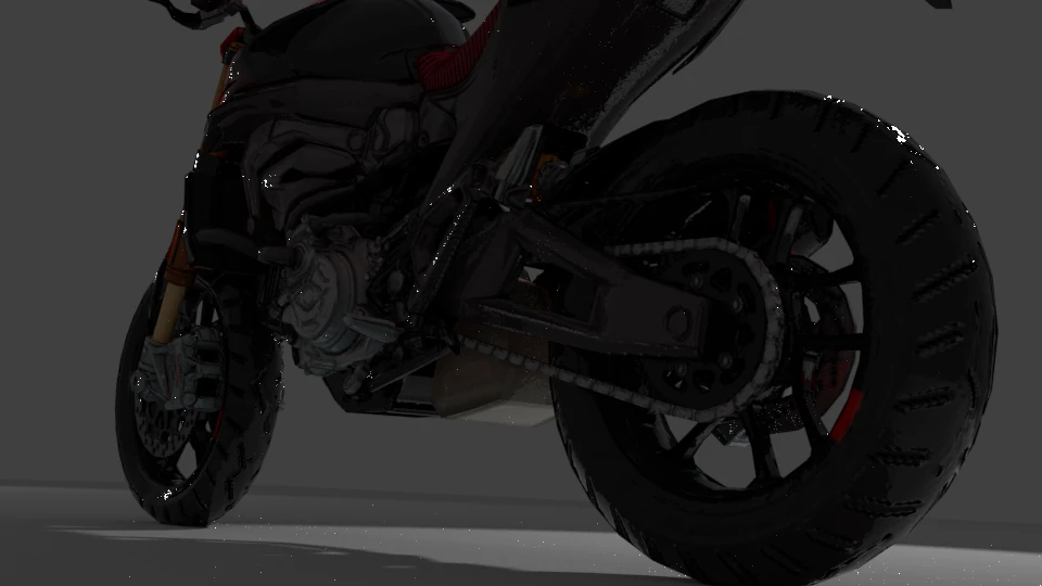 Ducati motorbike 3D Model .c4d .max .obj .3ds .fbx .stl .blend