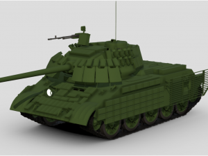 T34-85 2023 tank 3D Model