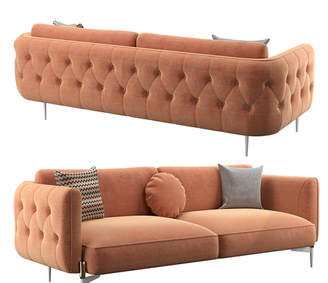 Sofa Milosh tendency 3D Model .c4d .max .obj .3ds .fbx .stl .blend