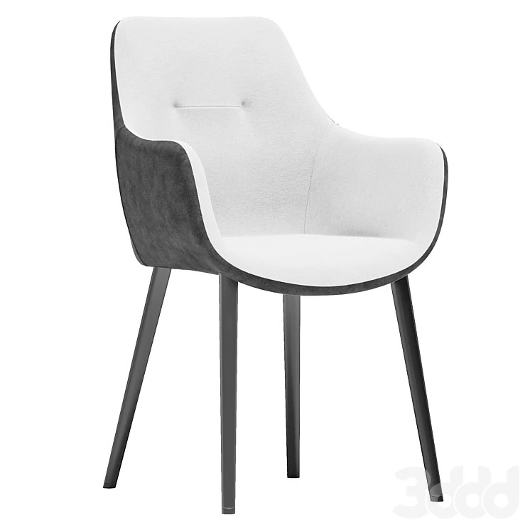 Dining chair 3D Model .c4d .max .obj .3ds .fbx .stl .blend 