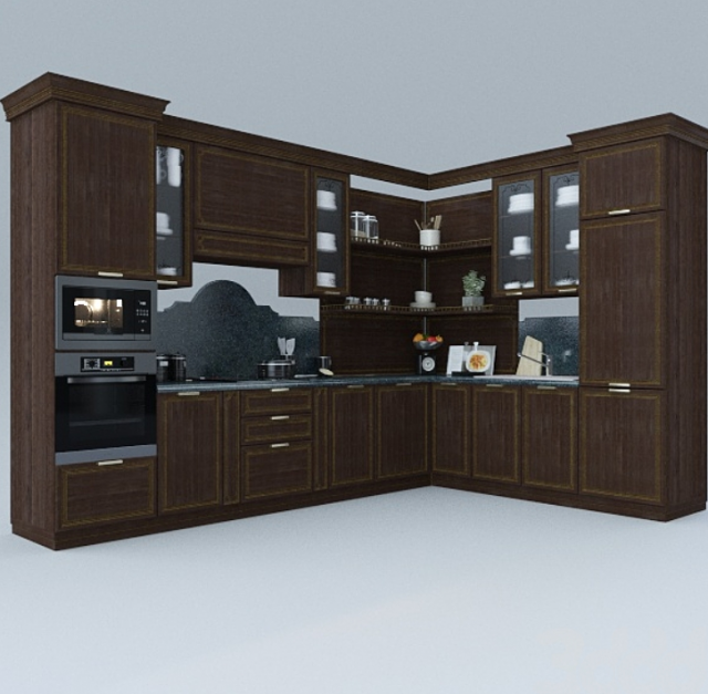Classic cuisine 3D 모델 .c4d .max .obj .3ds .fbx .stl .blend 