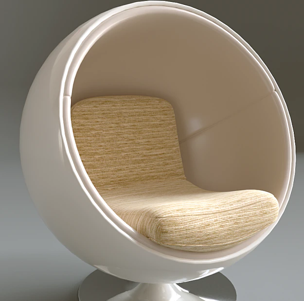 Modern armchair 3D Model .c4d .max .obj .3ds .fbx .stl .blend