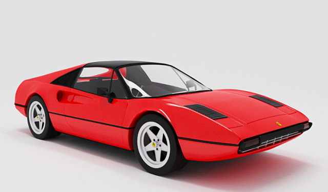 Ferrari 308 GTB 1975 Model 3D .c4d .max .obj .3ds .fbx .stl .blend 