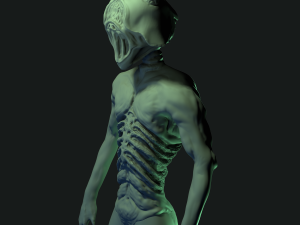 High-poly forest creature sculpt Zpr project file Obj file 3D Model