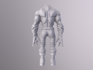 Gleb The Titan 3D low-poly model the product also includes a high poly model 3D Модель