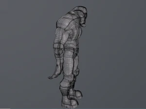 Gleb Het Titan 3D low-poly-model, het product bevat ook een hoog poly-model 3D Model