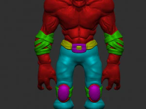 Gleb Het Titan 3D low-poly-model, het product bevat ook een hoog poly-model 3D Model