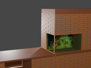 Fireplace 3D Model
