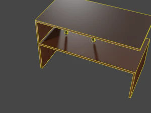 Coffee table 02 3D Model