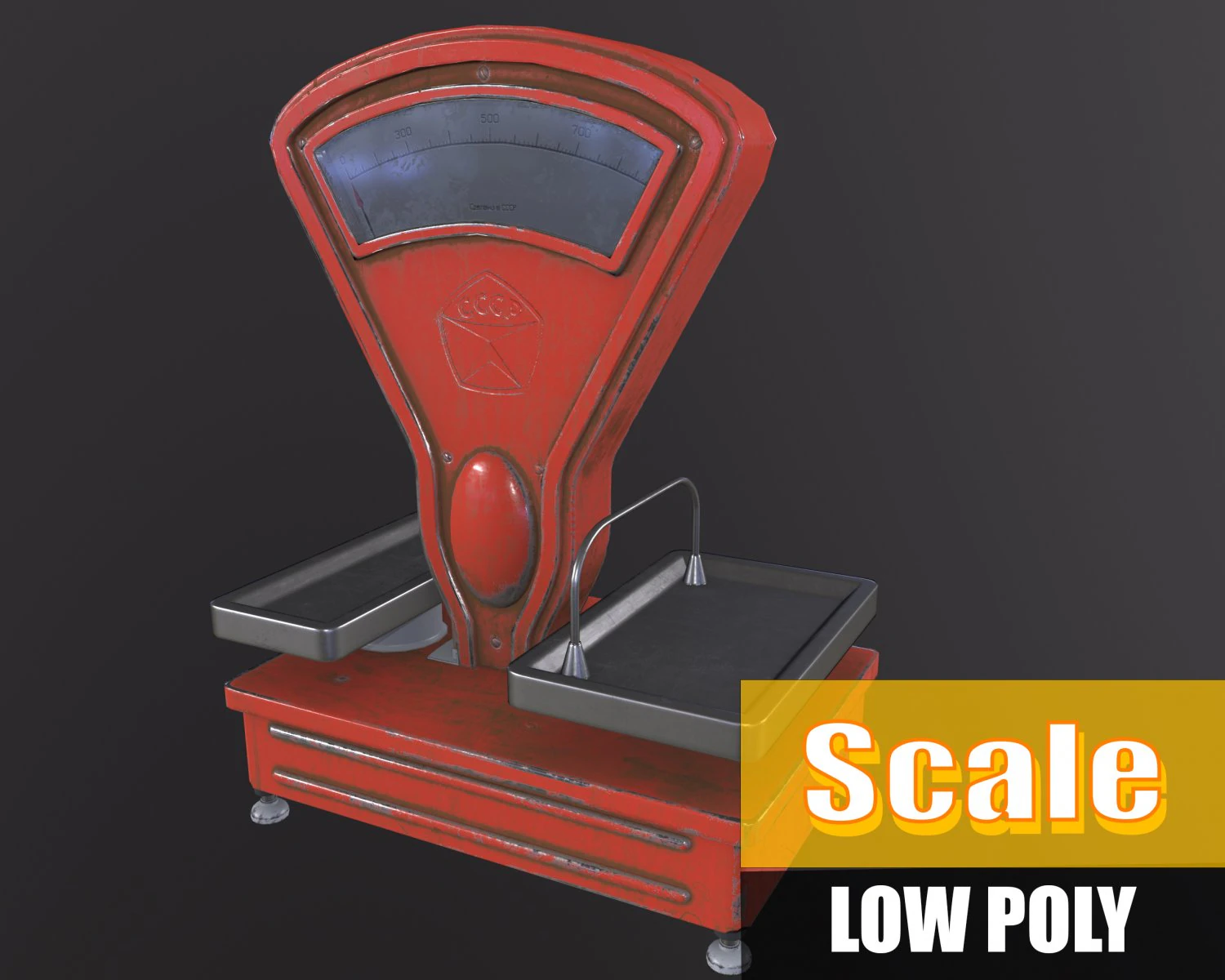 Soviet Market Treasures of Vintage Soviet Market Scales 3D Model .c4d .max .obj .3ds .fbx .stl .blend 